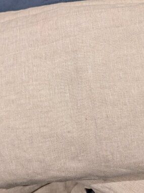 Quince European Linen Room Darkening Curtain 96x84 Flax NWOT